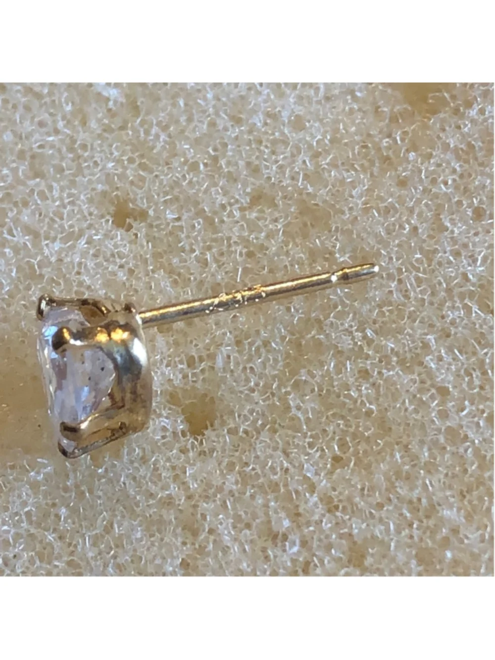 Gold Plated Sterling Silver L 925 Heart Dainty Stud Earrings